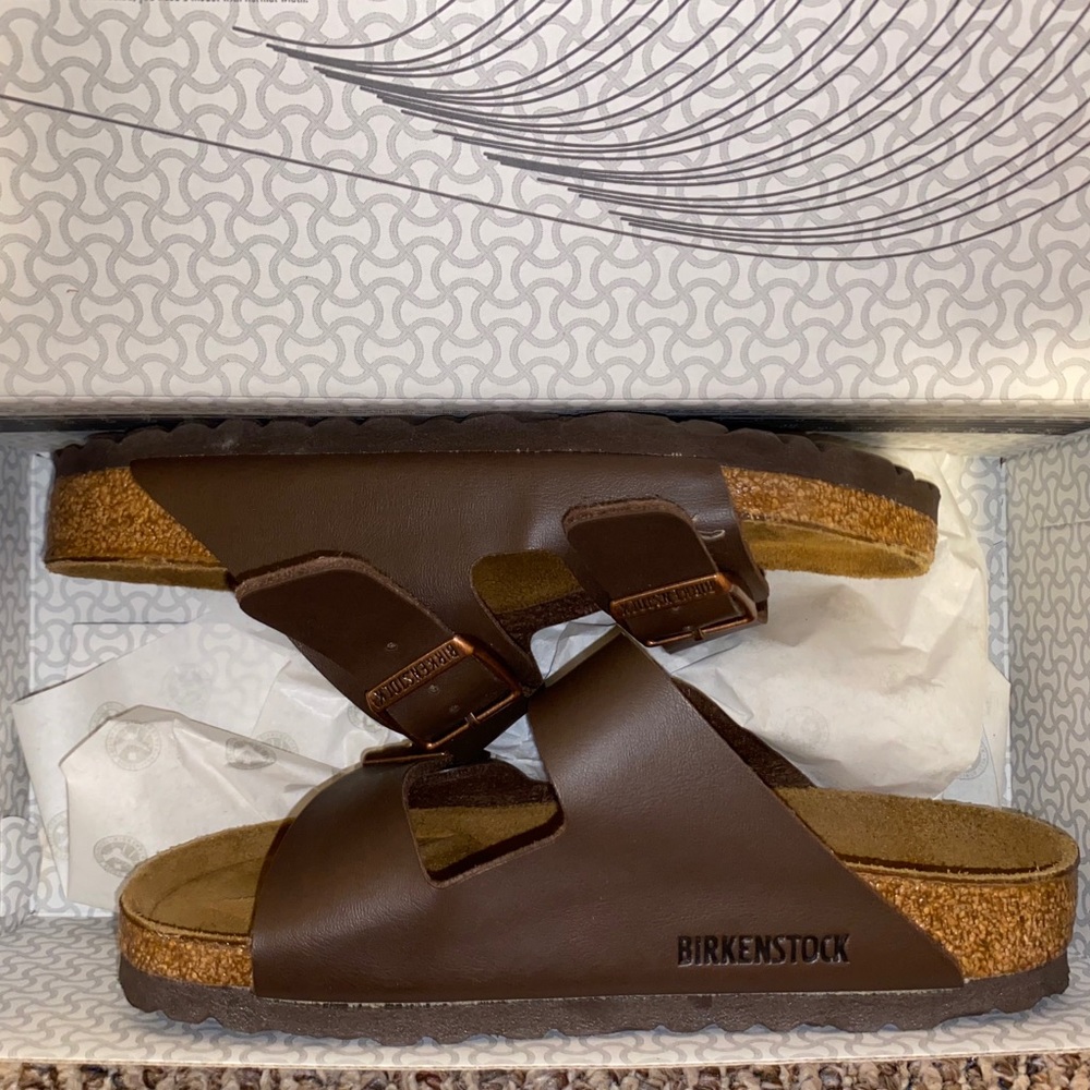 Dark Brown Arizona Birkenstocks